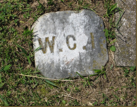 William Cox Irwin cornerstone of his lot William Cox Irwin cornerstone of his lot