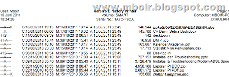 Karen's Directory Printing cetak - mboir