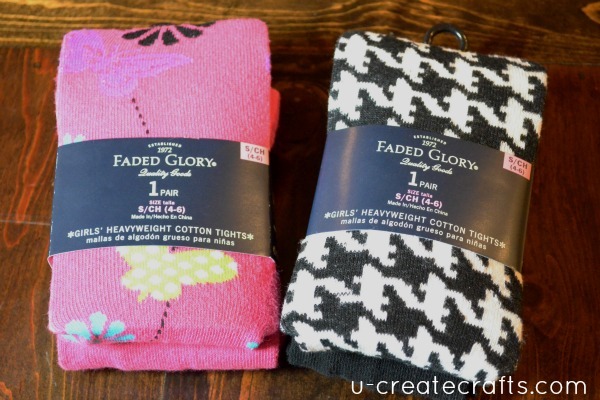 Turn Tights into Leggings 1