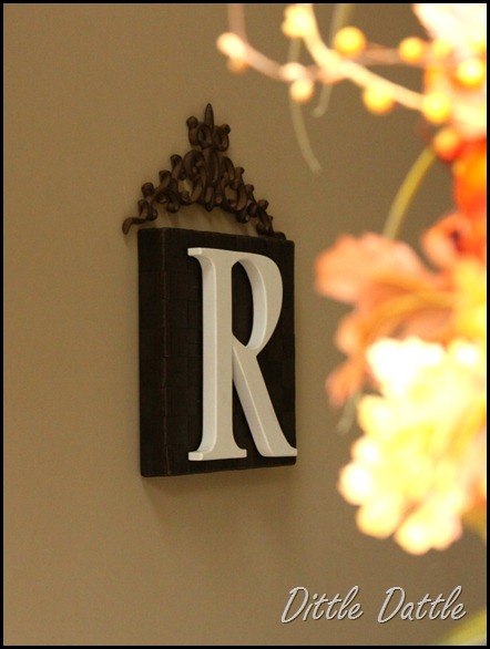 Monogram wall art