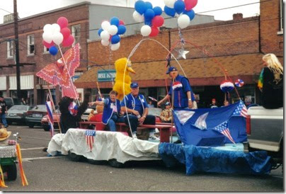 31 Rainier Eagles Float in the Rainier Days in the Park Parade on July 8, 2000