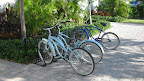 Bikes were readily available for guests to use to tour the island.