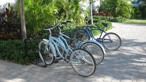 Bikes were readily available for guests to use to tour the island.
