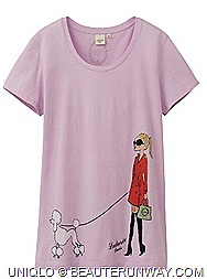 Singapore Laduree Macarons UNIQLO UT t-shirts French patisserie macarons, confectioneries chic Parisian trench coat culture artworks dog walking French poodle price S$24.90 pop art designs available delicious designs Takashimaya