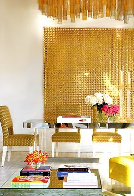 Shimmering gold decor even looks beautiful in everyday interior design. (Living Etc.) Shimmering gold decor even looks beautiful in everyday interior design. (Living Etc.)