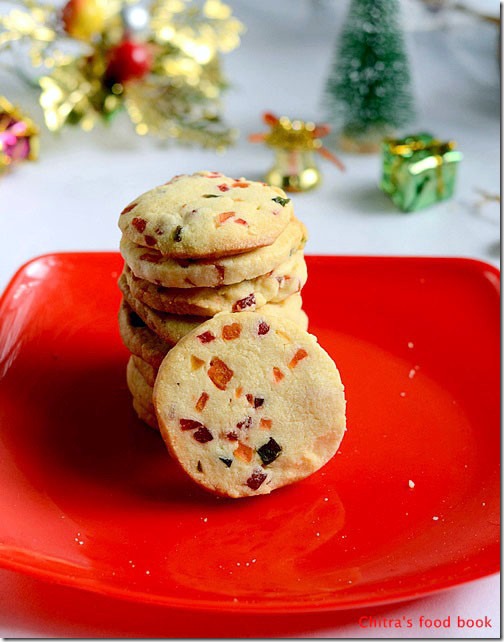 Eggless Tutti Frutti Cookies Recipe/Fruit Cookies-Christmas Recipes ...