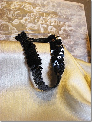 black sequin
