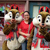 Wifey with Chip and Dale in Halloween costumes
