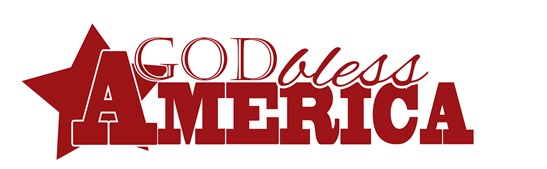 God Bless America Door Decal - one color copy God Bless America Door Decal - one color copy