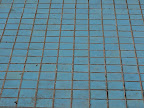 I really liked the color of these little blue tiles.