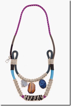 Proenza 1 stone row rope necklace