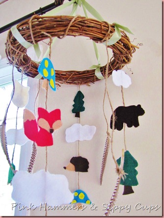 Pink Hammers & Sippy Cups: Woodland Mobile Tutorial