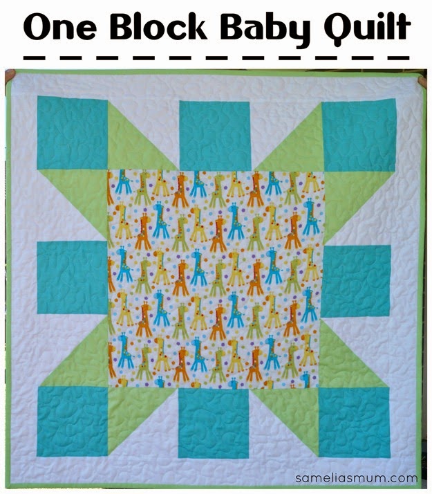 One Block Baby Quilt Head