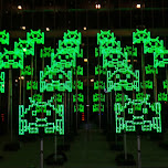 green invaders at nuit blanche in Toronto, Canada 