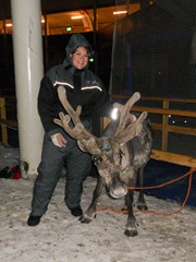 Helsinki, Finland - me and my Reindeer (and really sexy warm clothes :))