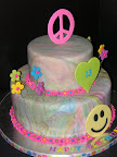 Tye dye cake