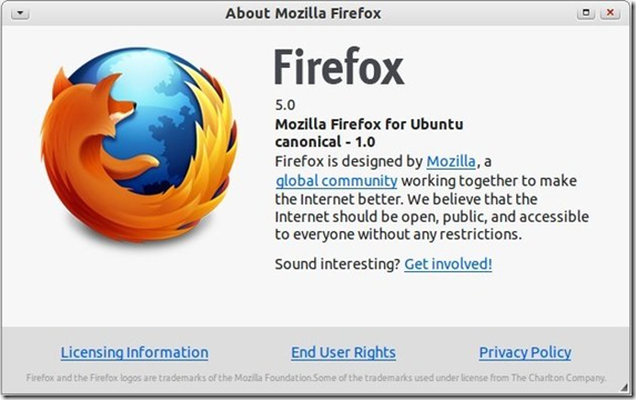 อัพเกรด Firefox 5 บน Ubuntu ง่ายๆ ด้วย Update Manager