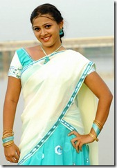 swetha in white saree