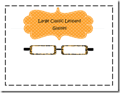 Large Classic Leopard Glasses