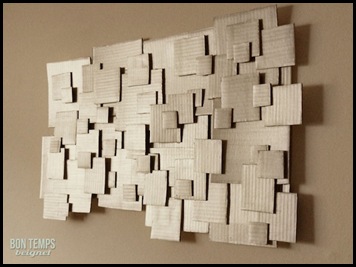 cardboard wall art