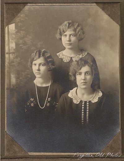 Three girls fingerwaves DL Antiques To Mrs Miller and Mrs Schultz