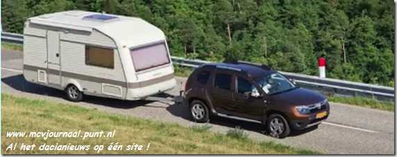 Dacia Duster met caravan Dacia Duster met caravan