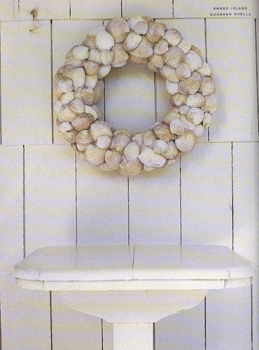 Rhode Island Guahaug Shells Wreath: Just about anyone who grew up in Rhode Island spent summers at the beach digging up buckets of hard-shell clams, or quahaugs. Almost 200,000 recreational clammers go looking for quahaugs every year on the tidal flats of Narragansett Bay. Rhode Island Guahaug Shells Wreath: Just about anyone who grew up in Rhode Island spent summers at the beach digging up buckets of hard-shell clams, or quahaugs. Almost 200,000 recreational clammers go looking for quahaugs every year on the tidal flats of Narragansett Bay.