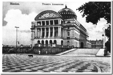Teatro Amazonas<br />Fonte: Postal de Alain Coix (França)<br />Coleção: Jorge Herrán