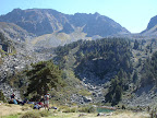 Lunch over looking the picturesque lake of l