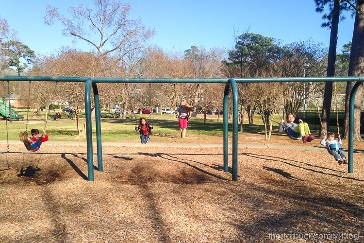 Swinging at Lakebottom Park blog-1