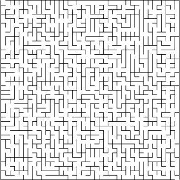 Labirinto 40x40x9 de baixa sinuosidade [www.xefer.com/maze-generator]