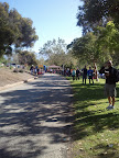 Finish line for triathlon