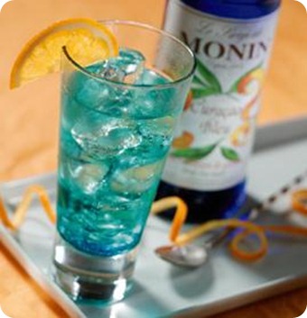Cocktail sans alcool bleu xp