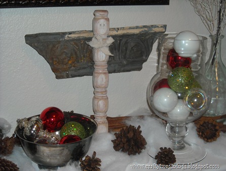 Christmas Entry Nook with Spindle Angel SpindleAngels