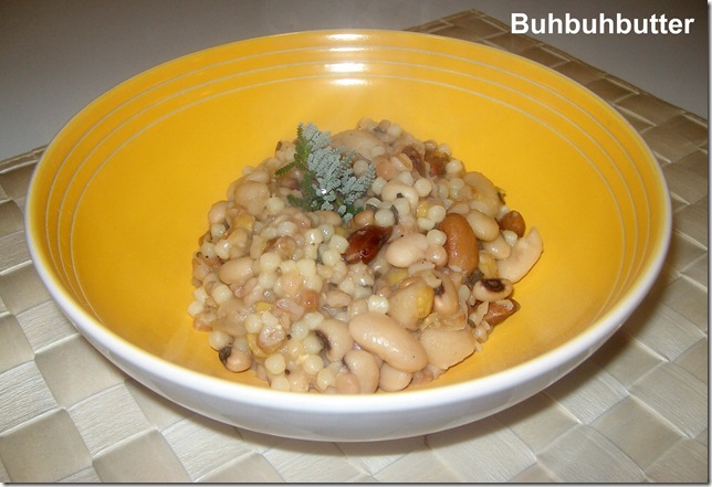 Zuppa di farro, ceci e fagioli