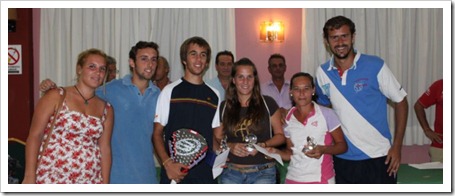 XVI Campeonato Absoluto de Pádel de Extremadura 2011. Los protagonistas a escena.