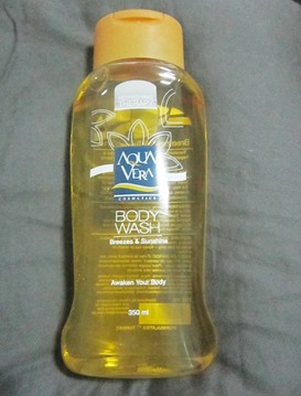 aqua vera body wash breezes and sunshine, bitsandtreats