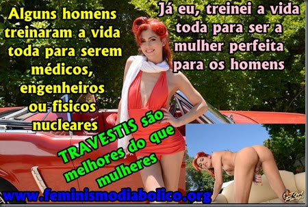 Travestis treinaram para serem as mulheres perfeitas Travestis treinaram para serem as mulheres perfeitas