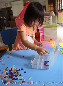 Sequin sorting Sequin sorting
