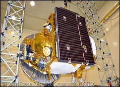 ISRO's Mars Orbiter Mission spacecraft with Solar panel in stowed condition