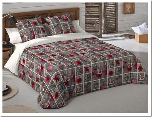 festive bedding.