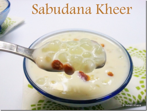 Sabudana Kheer