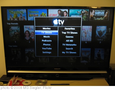 'Apple TV Menu' photo (c) 2008, MG Siegler - license: http://creativecommons.org/licenses/by/2.0/