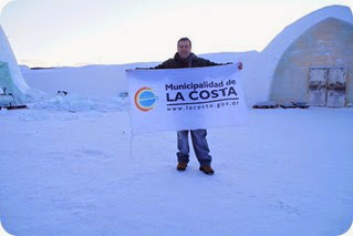 El artista costero Fernando Inçaurgarat participó del proyecto artístico conocido como Ice Hotel, en la aldea sueca de Jukkasjärvi, a unos 200 kilómetros al norte del Círculo Polar Ártico.