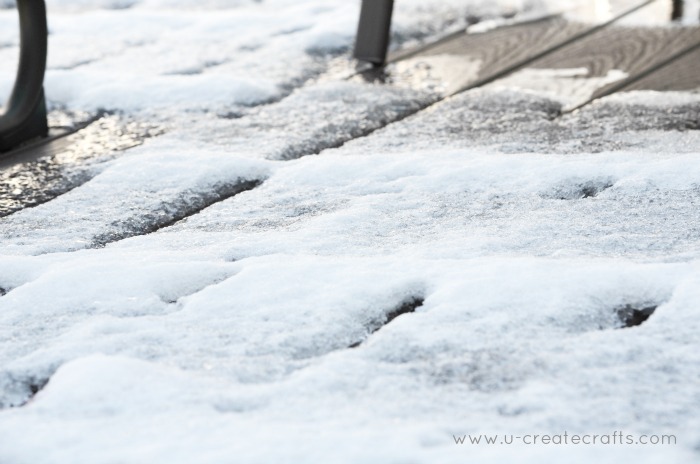 snowy deck