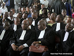 L’assistance à la prestation de serment des avocats stagiaires de barreau de la Gombe le 27/09/2011 au palais de justice à Kinshasa. Radio Okapi/ Ph. John Bompengo