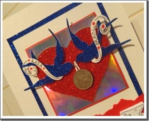 blue birds sixpence card blue birds sixpence card