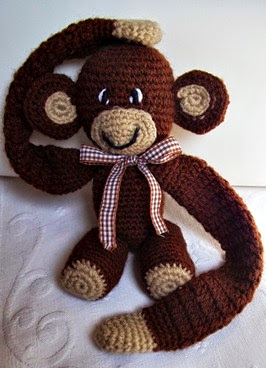 macaco amigurumi ponto com artesanatos