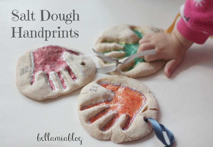 salt dough handprints