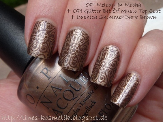 OPI Melody In Mocha Stamping 1